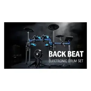 Donner BackBeat 8 Parça LED Aydınlatmalı Elektronik Davul Seti - 8