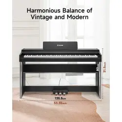 Donner DDP-200 Pro Dijital Piyano (Siyah) - 4