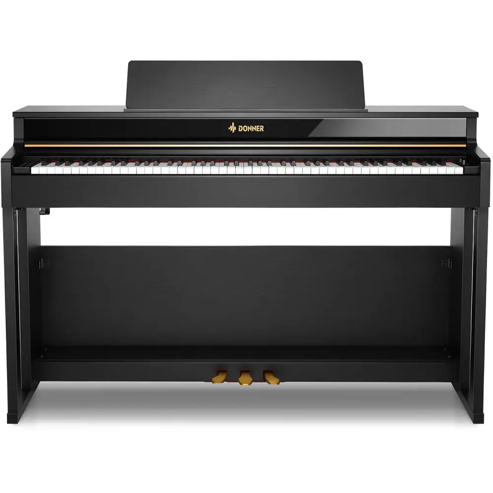 Donner DDP-400 Premium Upright Dijital Piyano (Siyah) - 1