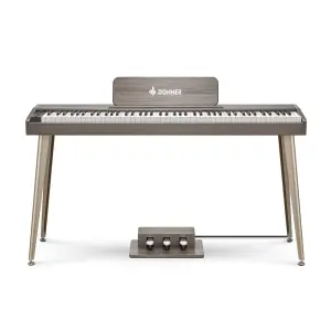 Donner DDP-60 Dijital Piyano (Gray Wood Grain) - 1