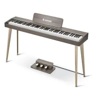 Donner DDP-60 Dijital Piyano (Gray Wood Grain) - 3