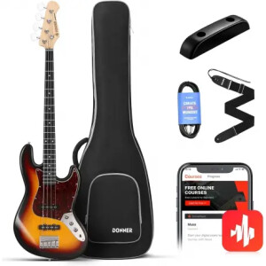 Donner DJB-510D JB-Style Bas Gitar (Sunburst) - Donner