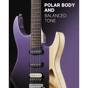 Donner DMT-66 Elektro Gitar (Midnight Purple Gradient) - 3