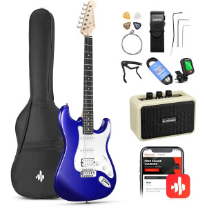 Donner DST-100L ST Elektro Gitar (Sapphire Blue) - Donner