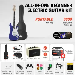 Donner DST-100L ST Elektro Gitar (Sapphire Blue) - 2