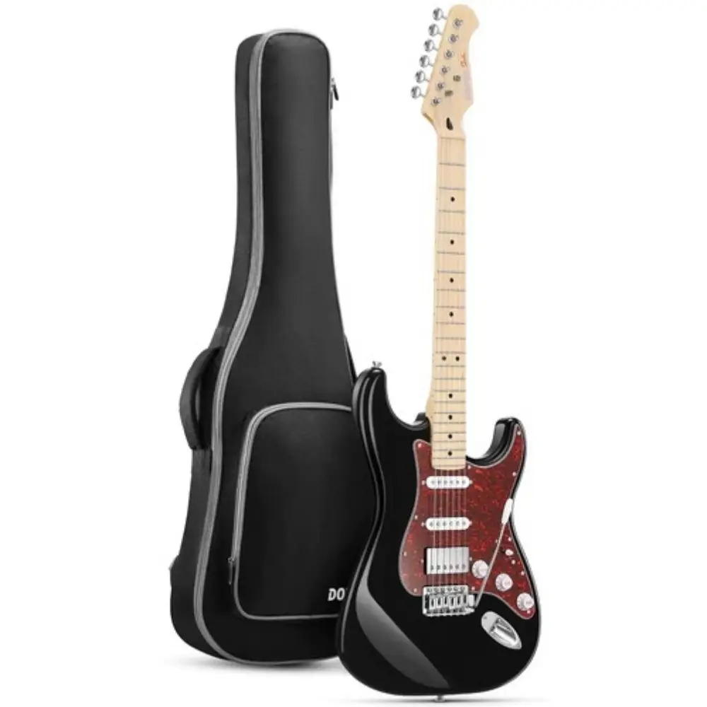 Donner DST-152 Full-Size ST Elektro Gitar (Siyah) - 1