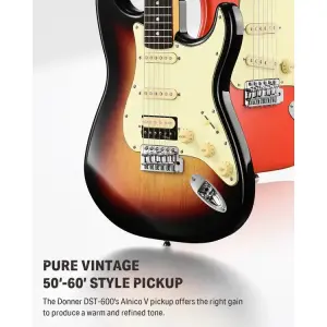 Donner DST-600 Elektro Gitar (3 Color Sunburst) - 3