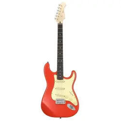 Donner DST-600 Elektro Gitar (Fiesta Red) - 1