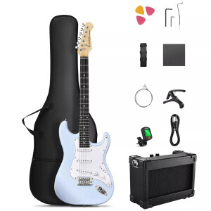 Donner DST-80 ST Elektro Gitar Seti (Sonic Blue) - Donner