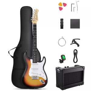 Donner DST-80 ST Elektro Gitar Seti (Sunburst) - Donner