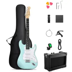 Donner DST-80 ST Elektro Gitar Seti (Surf Green) - Donner