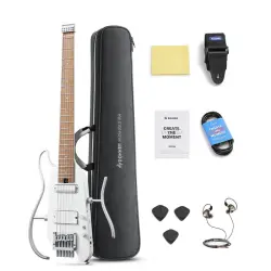 Donner HUSH X Pro Elektro Gitar (Beyaz) - 2