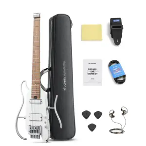 Donner HUSH X Pro Elektro Gitar (Beyaz) - 2