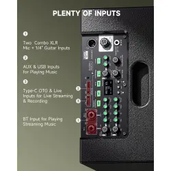 Donner MT-1 Taşınabilir Bluetooth Hoparlör Sistemi - 4