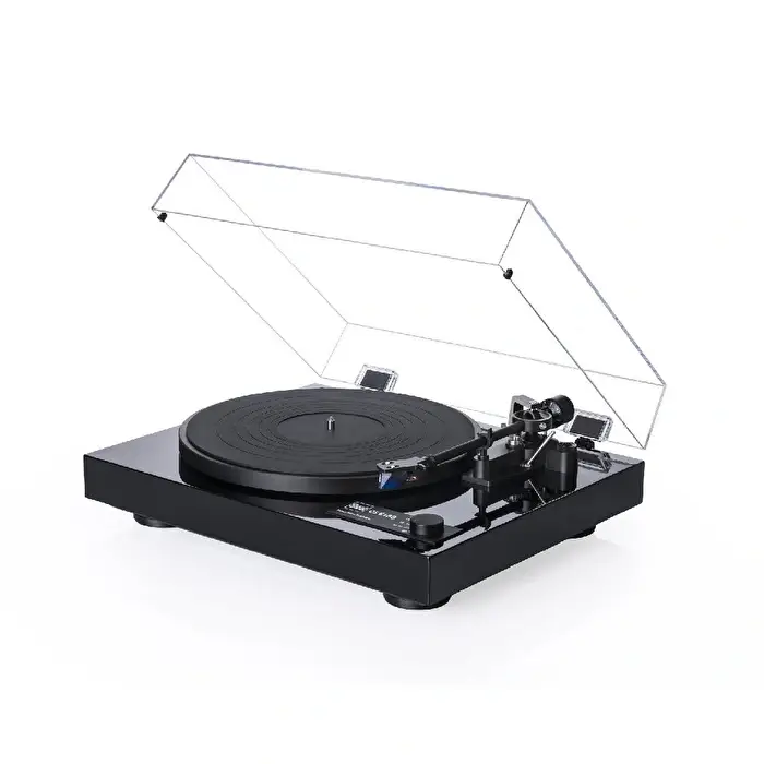 Dual CS 618Q Parlak Siyah Direct Drive/Auto Stop Pikap (Dahili MM preamfi, 2M Blue iğne ve kartuş) - Dual