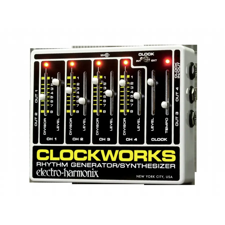Electro-Harmonix Clockworks Rhythm Generator / Synthesizer Pedal - 1