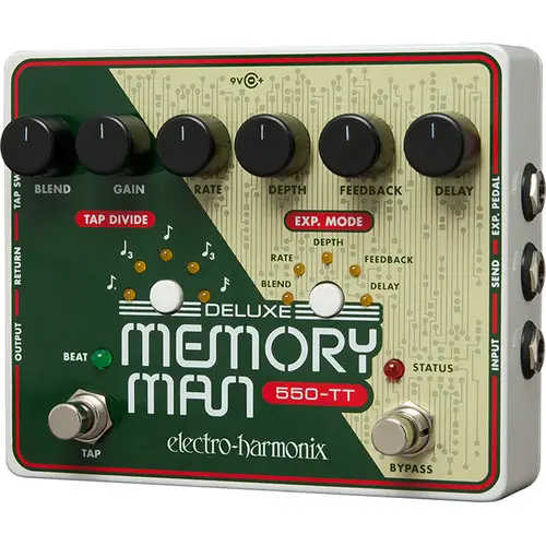 Electro-Harmonix DMM550 Deluxe Memory Man Pedal with Tap Tempo - 1