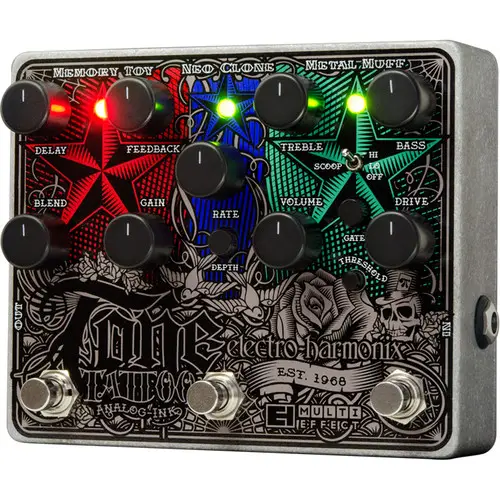 Electro-Harmonix TONE TATTOO Analog Multi-Effects Pedal - 1