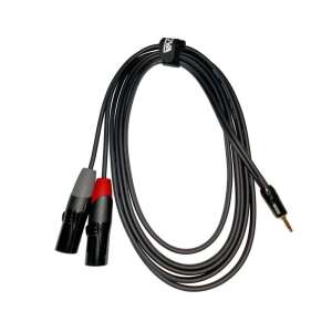 ENOVA 3 m 3.5 mm Erkek - Erkek XLR x2 Kablo EC-A3-PSMXLM-3 - 1