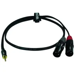 ENOVA 3 m 3.5 mm Erkek - Erkek XLR x2 Kablo EC-A3-PSMXLM-3 - 2