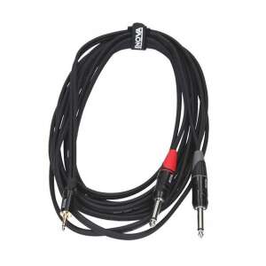 ENOVA 3.5mm to TS - Çift 6.3mm 1 Metre Kablo (EC-A3-PSMPLM-1) - 1