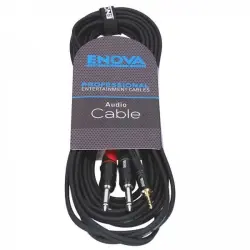 ENOVA 3.5mm to TS - Çift 6.3mm 1 Metre Kablo (EC-A3-PSMPLM-1) - 2