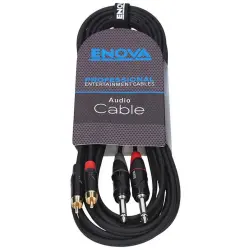 ENOVA Çift RCA - Çift TS 6.3 mm 3 Metre Kablo - 3