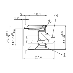 ENOVA XL13MB 3 Pinli Konnektör - 3
