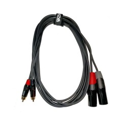 ENOVA XLR Erkek 3 pin - RCA Erkek Stereo Kablo 3 metre (EC-A3-CLMXLM-3) - ENOVA
