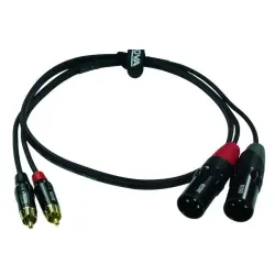 ENOVA XLR Erkek 3 pin - RCA Erkek Stereo Kablo 3 metre (EC-A3-CLMXLM-3) - 2