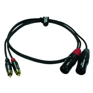 ENOVA XLR Erkek 3 pin - RCA Erkek Stereo Kablo 3 metre (EC-A3-CLMXLM-3) - 2