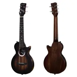 Enya EUT-MOON 5-STRING/BK/EQ Tenor Ukulele w/Gigbag Dahil - 3