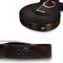 Enya EUT-MOON 5-STRING/BK/EQ Tenor Ukulele w/Gigbag Dahil - 4