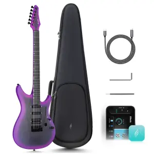 Enya Music INSPIRE/ROYALPURPLE Elektro Gitar - 1