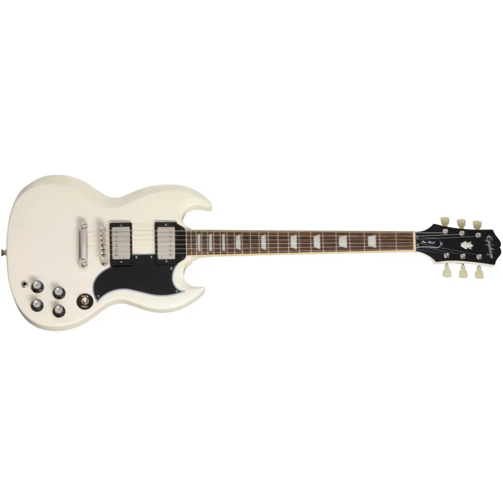 Epiphone 1961 Les Paul SG Standard Elektro Gitar (Aged Classic White) - 7