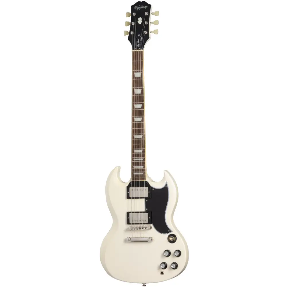 Epiphone 1961 Les Paul SG Standard Elektro Gitar (Aged Classic White) - 1