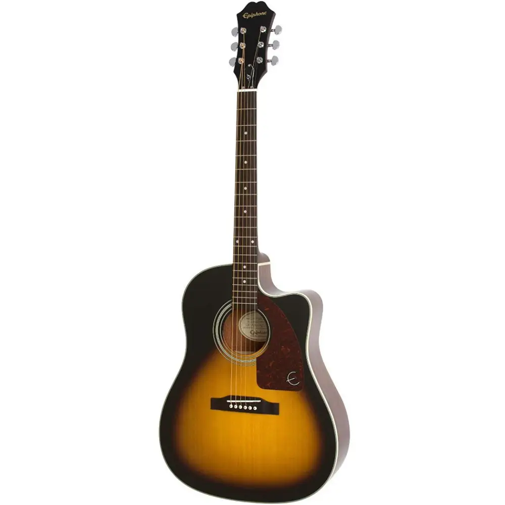 Epiphone AJ-210CE Elektro Akustik Gitar (Vintage Sunburst) - 1
