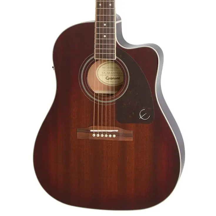 Epiphone AJ-220SCE Elektro Akustik Gitar (Mahogany Burst) - 2