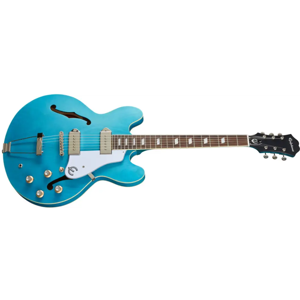 Epiphone Casino Worn Elektro Gitar (Worn Blue Denim) - 7