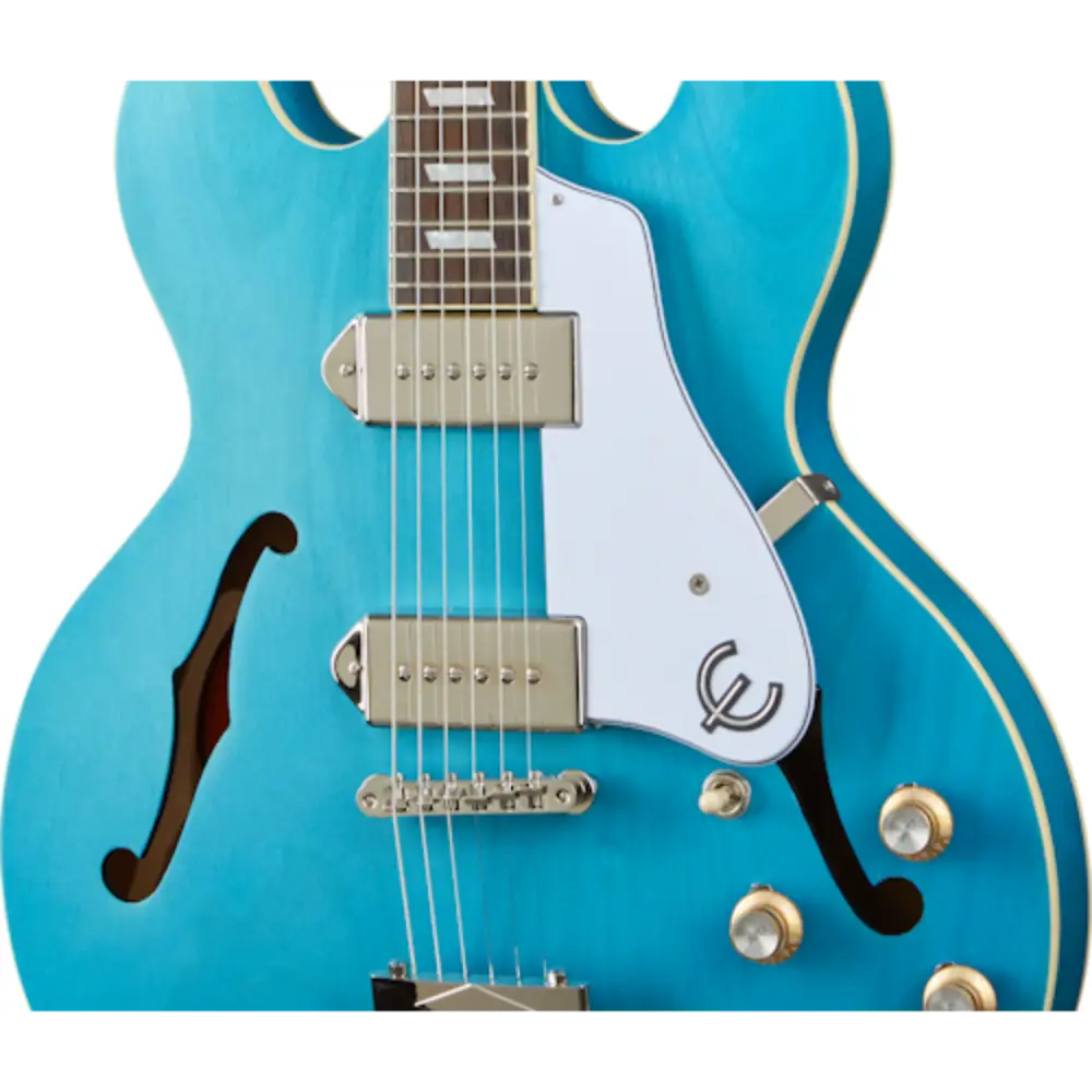Epiphone Casino Worn Elektro Gitar (Worn Blue Denim) - 4