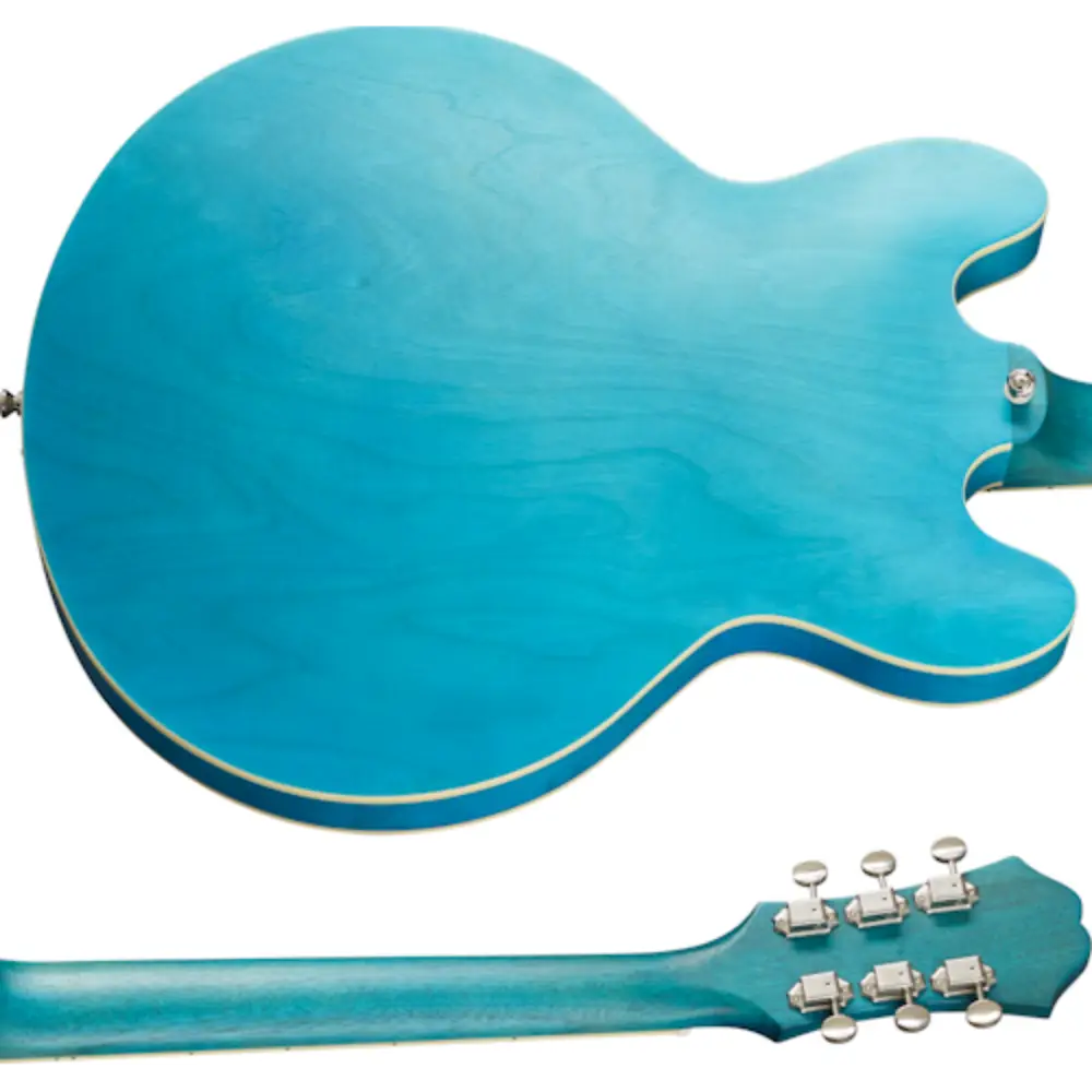 Epiphone Casino Worn Elektro Gitar (Worn Blue Denim) - 6
