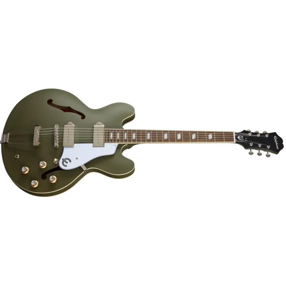 Epiphone Casino Worn Elektro Gitar (Worn Olive Drab) - 8