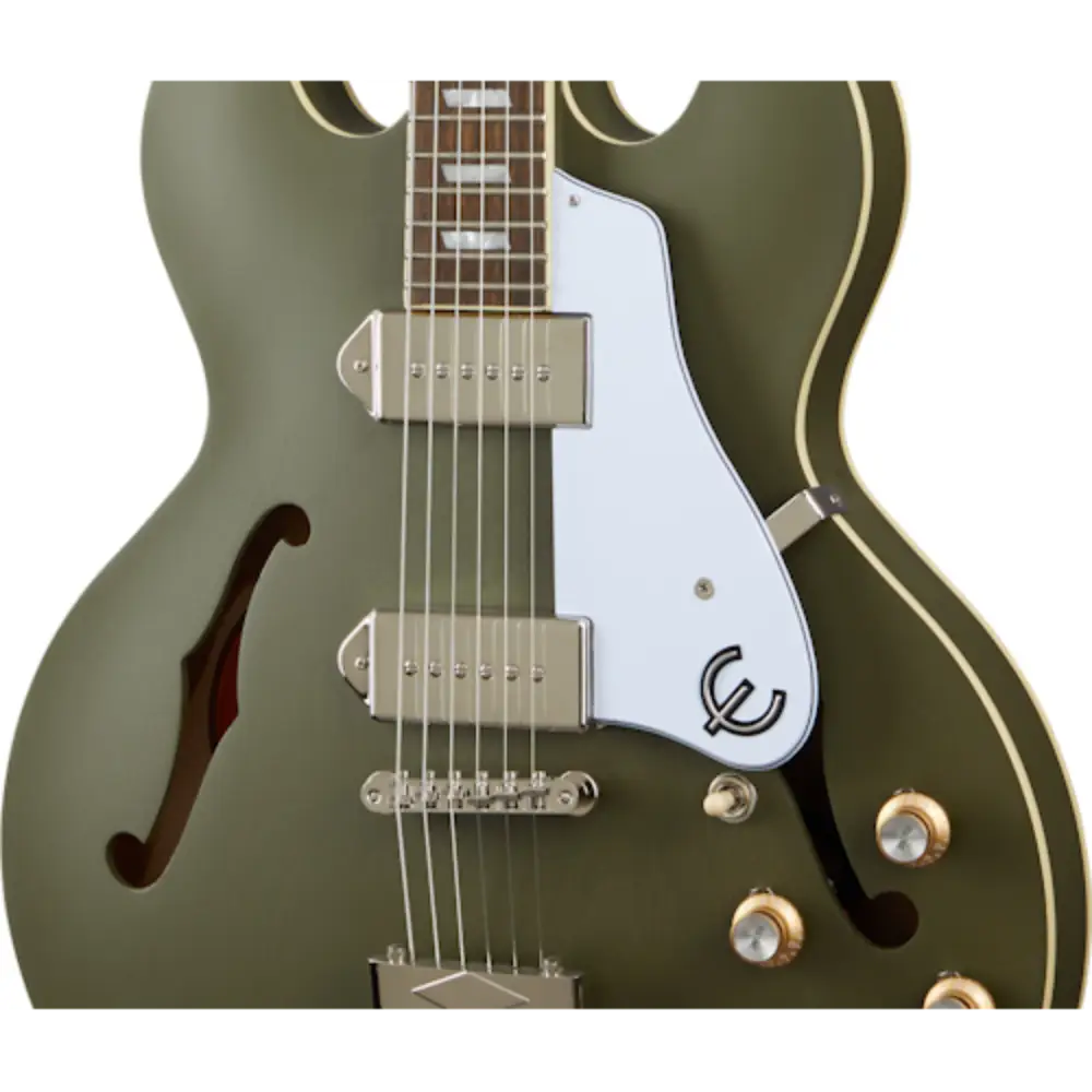 Epiphone Casino Worn Elektro Gitar (Worn Olive Drab) - 4