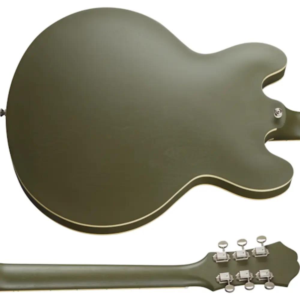 Epiphone Casino Worn Elektro Gitar (Worn Olive Drab) - 6