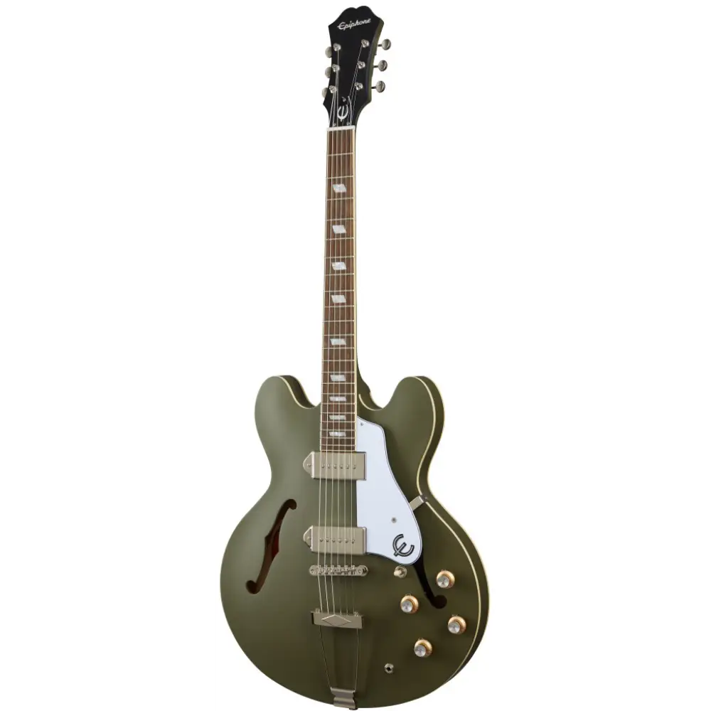 Epiphone Casino Worn Elektro Gitar (Worn Olive Drab) - 1