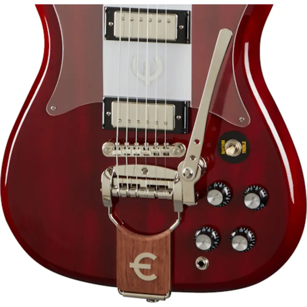 Epiphone Crestwood Custom Tremotone Electro Guitar (Cherry) - 4
