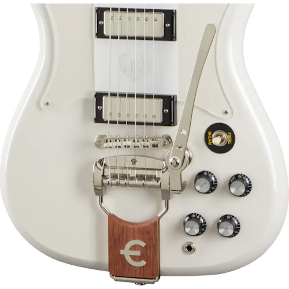Epiphone Crestwood Custom Tremotone Electro Guitar (Polaris White) - 4