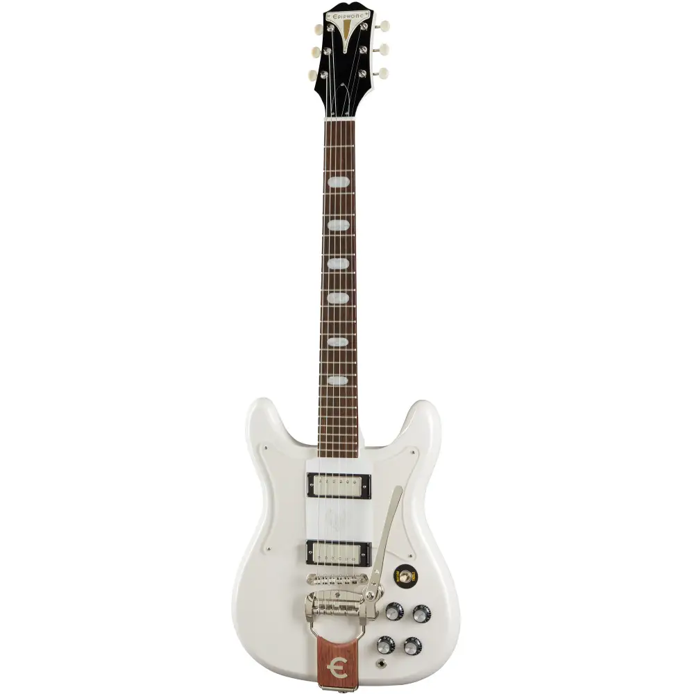 Epiphone Crestwood Custom Tremotone Electro Guitar (Polaris White) - 1