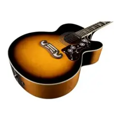 Epiphone EJ-200 CE Gold Elektro Akustik Gitar (Vintage Sunburst) - 2