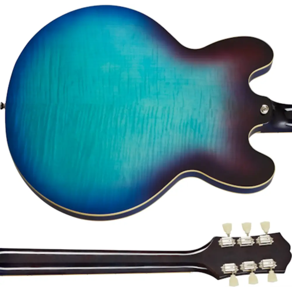 Epiphone ES-335 Figured Elektro Gitar (Blueberry Burst) - 6